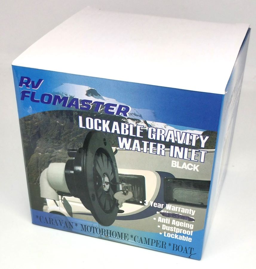 Lockable Water Filler 25mm - Black - Image 2