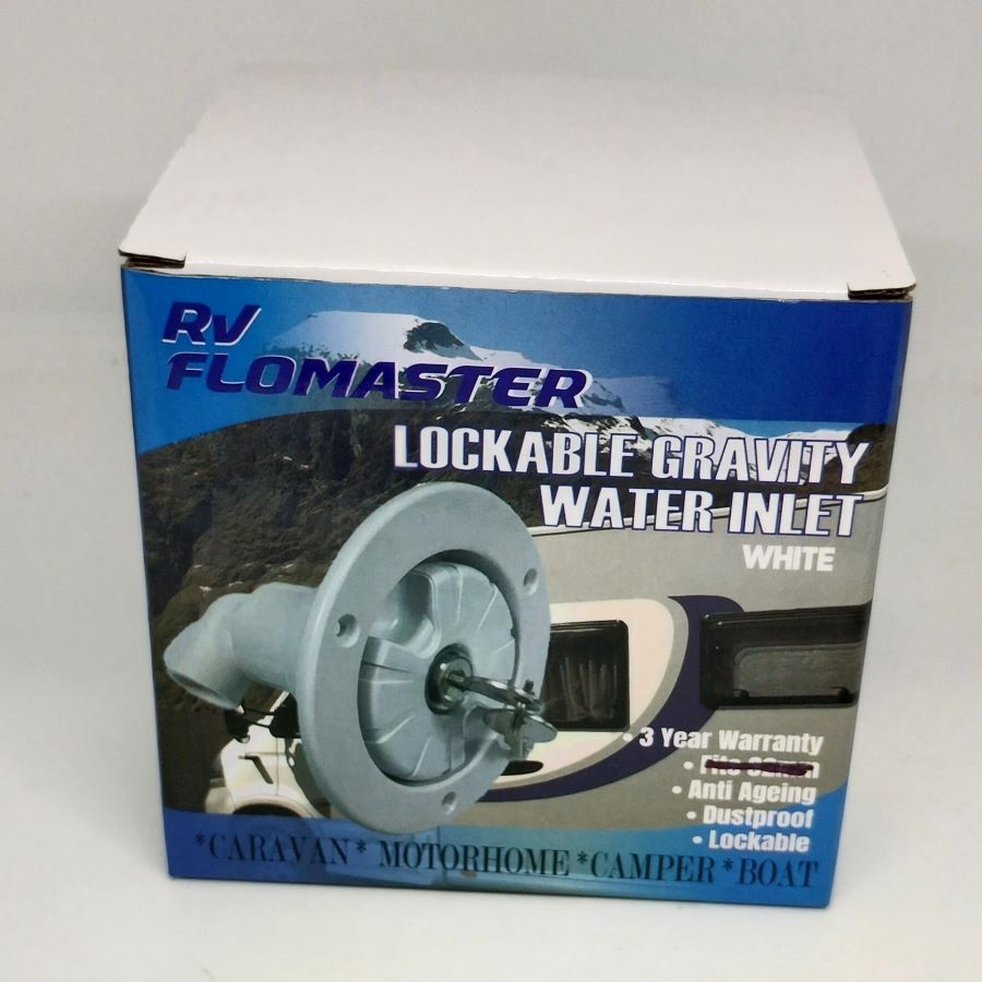 Lockable Water Filler 25mm - White - Image 2