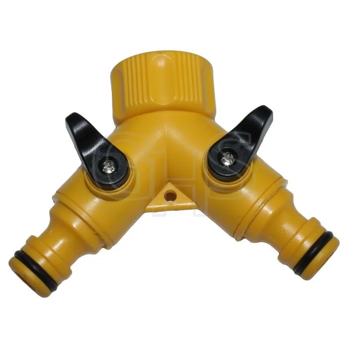 Plastic 2 way hose adaptor